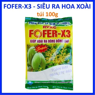 Siêu ra hoa xoài FOFER X3 (100g), tạo mầm hoa cực mạnh, kích ra hoa đồng loạt, tăng đậu trái