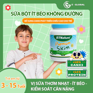 Sữa bột BTNature tách béo cao cấp cho trẻ 1Kg - Bổ Sung Canxi và Protien Giúp Xương Chắc Khỏe Cho Trẻ Từ 3 Tuổi