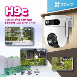 [Hàng Chính Hãng] Camera Wifi Ezviz H9C Xoay 360 độ, Theo Dõi Chuyển Động, Đàm Thoại 2 Chiều