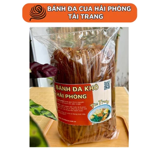 Bánh Đa Đỏ Hải Phòng Sợi Nhỡ , Loại 1 Ngon Hảo Hạng, Bánh Đa Cua Hải Phòng - Gói 500g