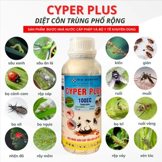 chất trừ muỗi và côn trùng Cyper Super 100EC 1000ml ( Chai nhôm ) dùng trong trang trại và y tế cực tốt