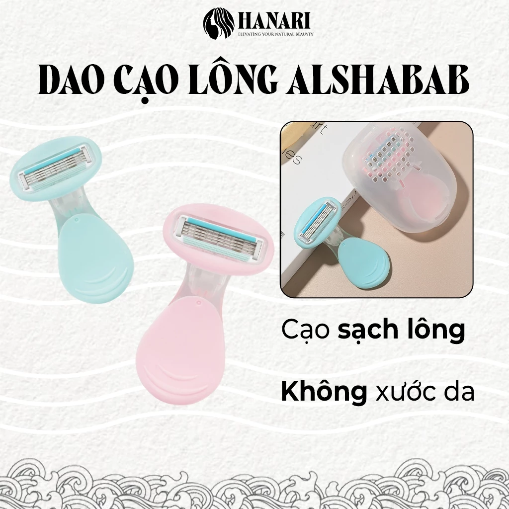 Dao cạo lông toàn thân đa năng Alshabab, dao tỉa lông chuyên dụng, dao cạo cho phụ nữ - Hanari