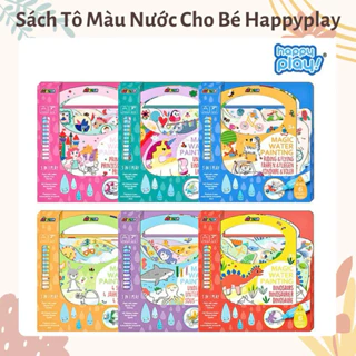 Sách Tô Màu Nước Magic Painting Book Cho Bé Happy Play Hàn Quốc