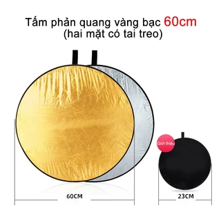 Tấm hắt sáng, phản quang 2 trong 1 (vàng – bạc) dùng cho chụp hình chuyên nghiệp