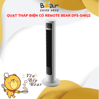 Quạt tháp điện remote xoay 90 độ Bear DFS-D40J2, CS 47W, 4 Mức độ gió- Hẹn giờ 8 Tiếng - BH 18 Tháng