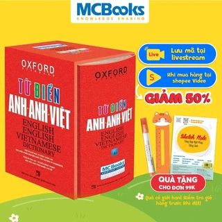 Sách - Từ Điển Anh Anh Việt Phiên Bản Bìa Cứng Màu Đỏ - Giải Nghĩa Đầy Đủ Ví Dụ Phong Phú