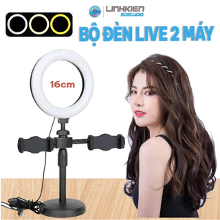 ⭐⭐ Đèn Live stream 2 kẹp điện thoại Tăng giảm chiều cao 3 chế độ màu TĂNG GIẢM ĐỘ SÁNG...