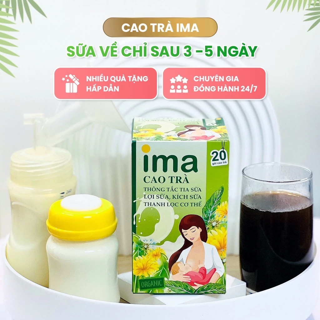 Cao Trà Kích Sữa IMA, Cao Trà Thiên Nhiên 100% Lá và Hoa Bồ Công Anh, Lợi Sữa Cho Mẹ Sau Sinh