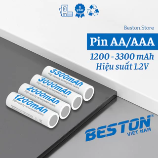 Lẻ 1 viên pin sạc AA 1.2V Ni-Mh dung lượng 1200mAh, 2000mAh, 3000mAh, 3300mAh - BESTON