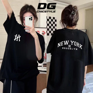 Áo Thun MLB NY New York Brooklyn DG Chicstyle Đầy Đủ Tem  Chất Vải Cotton GSM 250g