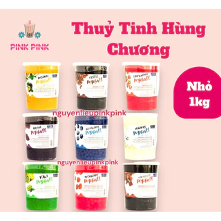 HỦ THẠCH THUỶ TINH HÙNG CHƯƠNG NHỎ 1KG Từ Pink Pink Nguyên Liệu & Dụng Cụ Pha Chế