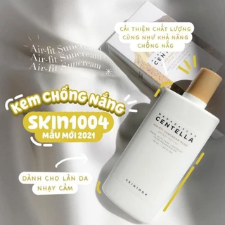 Kem chống nắng Skin1004 Centella nâng tone kiềm dầu không bóng nhờn 50ml dưỡng da trắng.