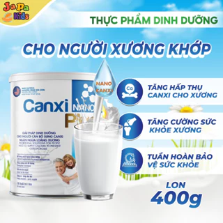 Sữa Bột CanXi Nano Gold Hộp 400 Gram Bổ sung Canxi-Hỗ Trợ Xương Khớp Japa Kids