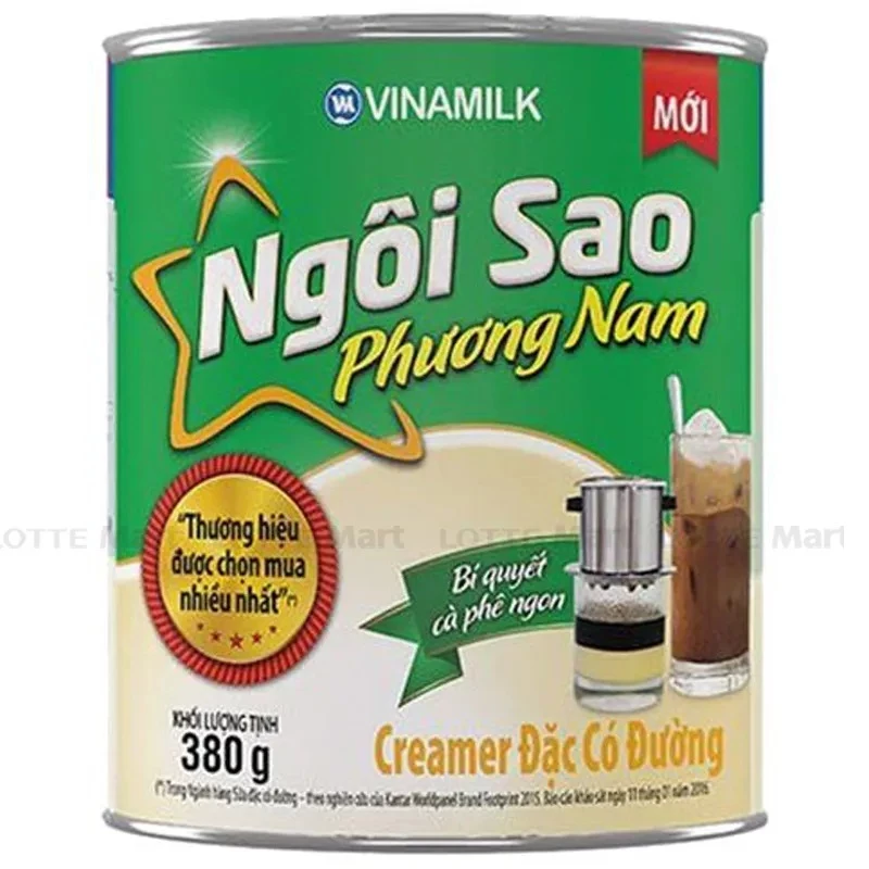 Sữa đặc Ngôi sao Phương Nam xanh lá lon 380g