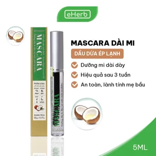 Mascara Dầu Dừa Dưỡng Mi - Dầu Dừa Nguyên Chất Kích Thích Mi Mọc Dày & Dài Hơn MILAGANICS 5ml (Tuýp)