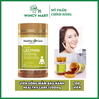 Mầm Đậu Nành Healthy Care Super Lecithin 1200mg 100 Viên - Wincy Mart
