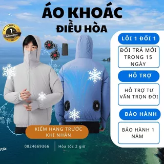 Áo khoác điều hòa có quạt,Làm mát nhanh với sợi vải bền nhẹ chống nắng cao cấp Pin 20h, zlifestore68