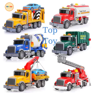 Xe Đồ Chơi Cỡ Lớn, Xe Mô Hình Cao Cấp Top Toy Cho Bé, Xe Cứu Hỏa, Xe Trộn Bê Tông, Xe Cứu Hộ