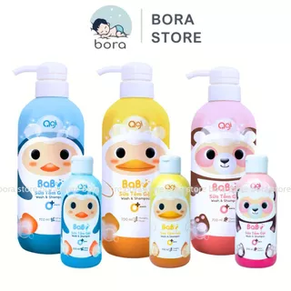 Sữa tắm gội Agi 200/700ml, tắm gội toàn thân 2 in 1 cho bé [Chính hãng], an toàn, dịu nhẹ