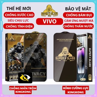 Kính cường lực KingKong,Vivo Y91 / Y95, Y81 / Y83 chống va đập, Chống Nhìn Trộm  full màn thế hệ mới