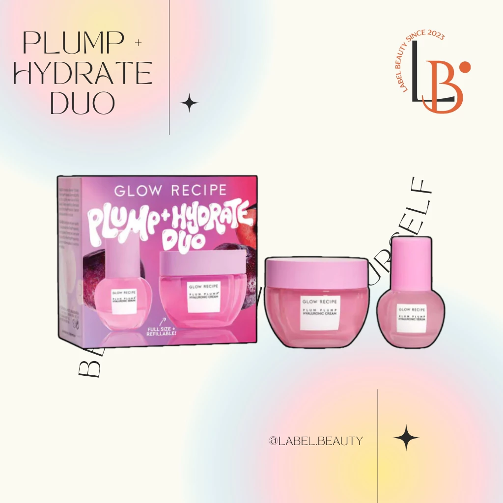Sẵn ✨ Set dưỡng ẩm Glow Recipe Plump + Hydrate Duo - 𝐋𝐚𝐛𝐞𝐥.𝐛𝐞𝐚𝐮𝐭𝐲 ✨