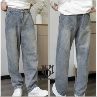 (B807) Quần Jean Nam Baggy, Quần Jean Nam Ống Suông Wash Basic Chất Liệu Denim Cao Cấp MY BRAND JEANS