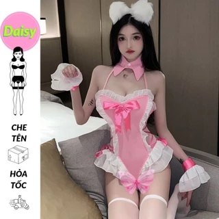 Cosplay thỏ tinh Bunny gợi cảm - bodysuit liền thân hóa trang sexy đầy đủ phụ kiện