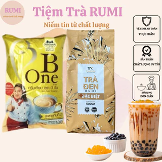 Combo pha Trà Sữa Siêu Tiết Kiệm 1 bịch trà đen vị Phúc Long 200g + 1 bột béo B One 1kg (Date mới)