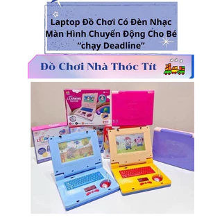 Đồ chơi máy tính laptop cho bé, máy tính bảng có chuột kèm đèn led phát nhạc giúp bé tránh xa điện thoại