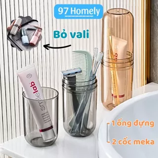 Hộp Đựng Bàn Chải Kem Đánh Răng Du Lịch Trong Suốt 97Homely Chất Liệu Nhựa Meka Cao Cấp Bền Bỉ Nhỏ Gọn Siêu Tiện Lợi