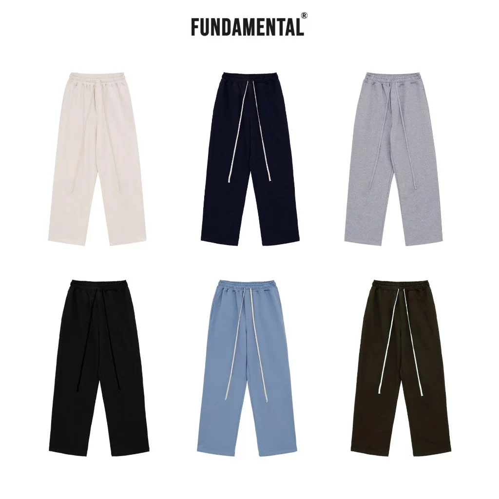 QUẦN THUN NỈ CHÂN CUA ỐNG RỘNG FUNDAMENTAL/ FUNDAMENTAL BLANK SWEATPANTS