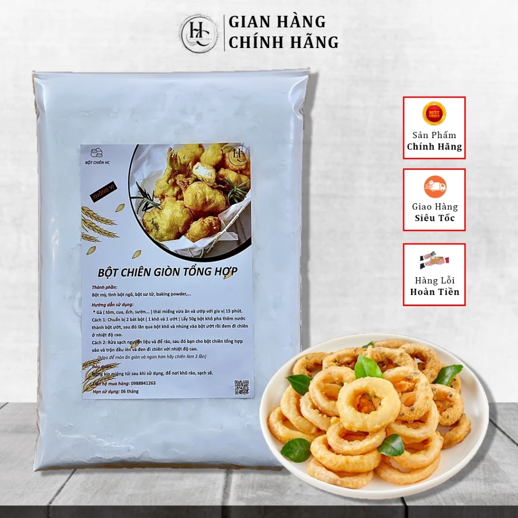 [Loại Ngon 2KG] Bột Chiên Giòn Tổng Hợp - Dùng cho các món chiên khô và ướt