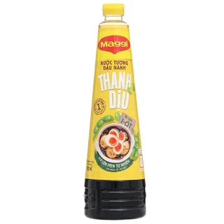 Nước tương Maggi đậu nành thanh dịu 700ml Nắp Vàng -DATE mới