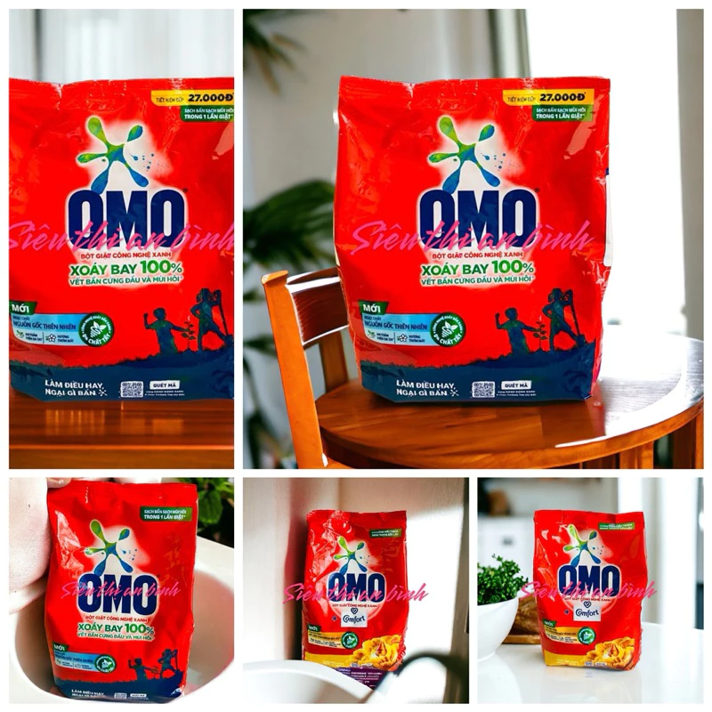 Bột Giặt Tay Omo 380g/770g /1,15Kg Hệ Bọt Thông Minh Mới