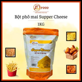 Gói 1kg Bột gia vị phô mai Supper Cheese màu vàng