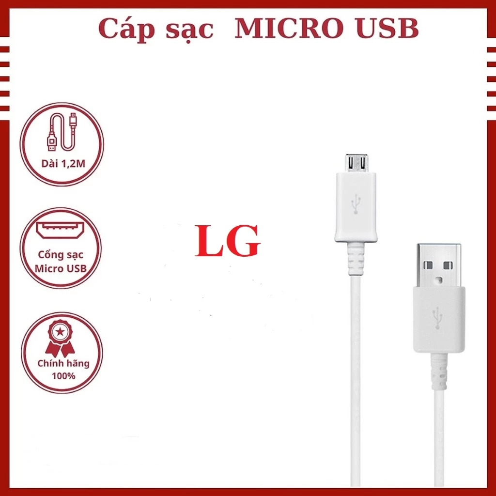 [bán lỗ ] dây sạc LG chân micro bóc máy