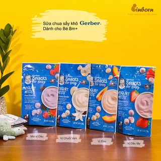 Sữa chua sấy khô hoa quả Gerber (có 4 vị)