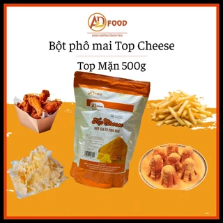 500G Bột phô mai Top Cheese trở lại với 2 phân loại mùi vị, vị mặn thơm béo đặc trưng, vị ngọt béo nhiều, món chiên lắc