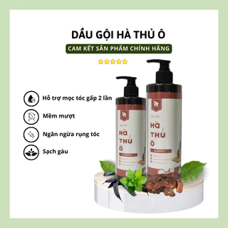 Dầu gội bồ kết hà thủ ô Yêu Thiên Nhiên 100% tự nhiên, dầu gội thảo dược giảm gãy rụng, kích thích mọc tóc DT 300, 500ml