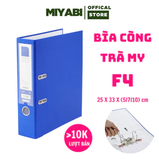 Bìa còng a4 Miyabi đựng tài liệu file còng văn phòng phẩm lưu trữ hồ sơ file càng cua giá rẻ kẹp tài liệu simili