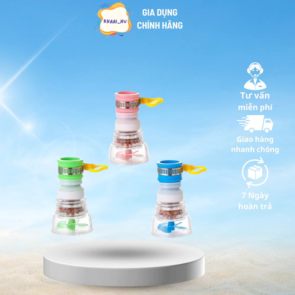 Đầu Vòi Lọc Nước Xoay 360 Độ Có Thể Kéo Dài, Đầu Lọc Gắn Vòi Nước Bồn Rửa Tiện Lợi ( didooglt )