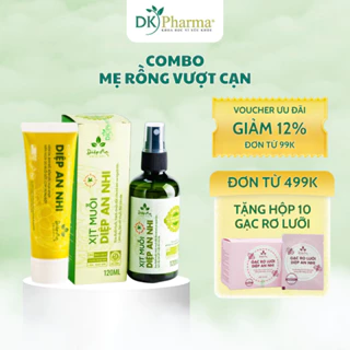 Combo Xịt Muỗi 120ml Và Kem Hăm Muỗi 25g Diệp An Nhi Chăm Sóc Mẹ Bầu An Toàn Lành Tính