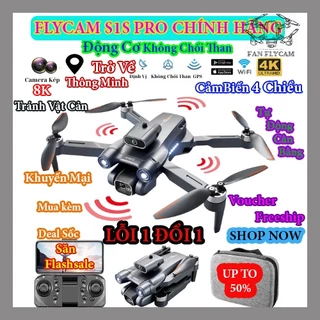 Flycam S1S Camera Kép 6K, Ổn định Bay,Tự Cân Bằng, Cảm Biến Thông Minh giúp Tránh Va Trạm, Động Cơ Không Chổi Than