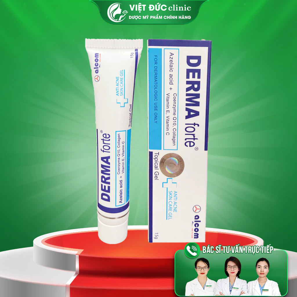 Derma Forte Gel 15g và Derma Forte Advanced 15g Giảm mụn giảm thâm mụn - Derma Forte Chính hãng