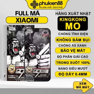 Kính cường lực Kingkong Mo Xiaomi Redmi Note 13 12 12s 11 11s 10 Pro 10s 9s 9 12C A1 A2+ Turbo K30 K40 K50 Gaming 10C