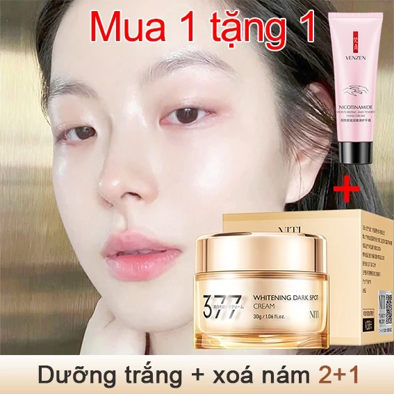 Kem xóa nám tàn nhang 377 làm trắng da loại bỏ nám làm sáng tông màu da kem dưỡng ẩm da mặt 30g