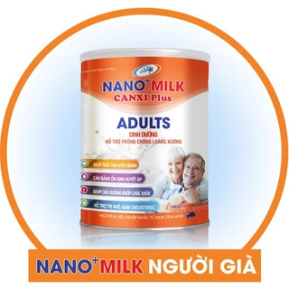 NANO+MILK ADULTS Sữa hỗ trợ Phòng Loãng Xương Dành Cho Người Già 900g