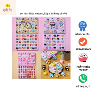 Set 40 móc khoá Kuromi, Gấu dâu, trứng vàng cho bé