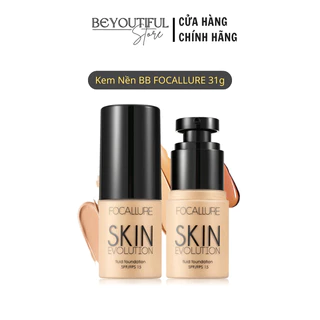 Kem nền BB FOCALLURE 31g Skin Evolution Fluid Foundation, Che Khuyết Điểm Bền Màu Đến 12 Tiếng