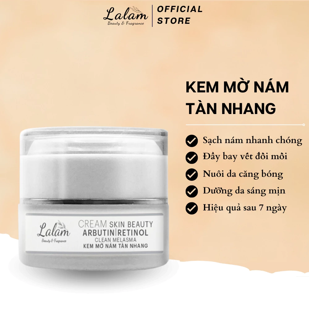 Kem mờ nám tàn nhang Lalam loại bỏ nám, tàn nhang các vết thâm đồi mồi nhanh chóng 33g